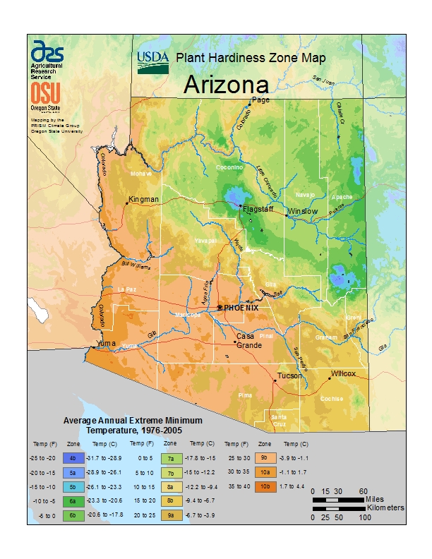 Hardiness az Map Image