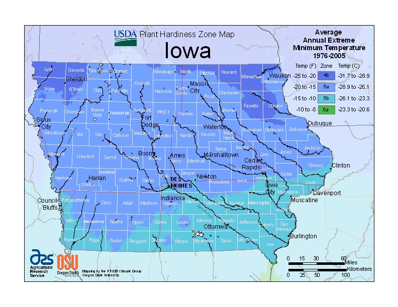 Hardiness ia Map Image