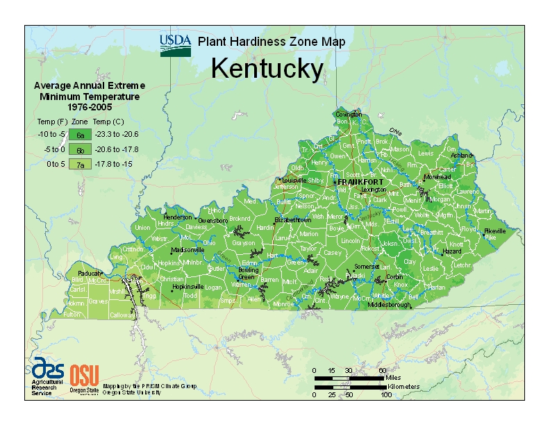 Hardiness ky Map Image