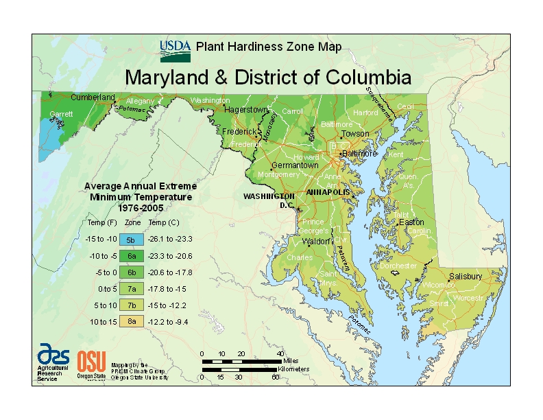 Hardiness md Map Image