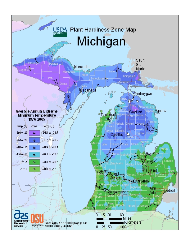 Hardiness mi Map Image