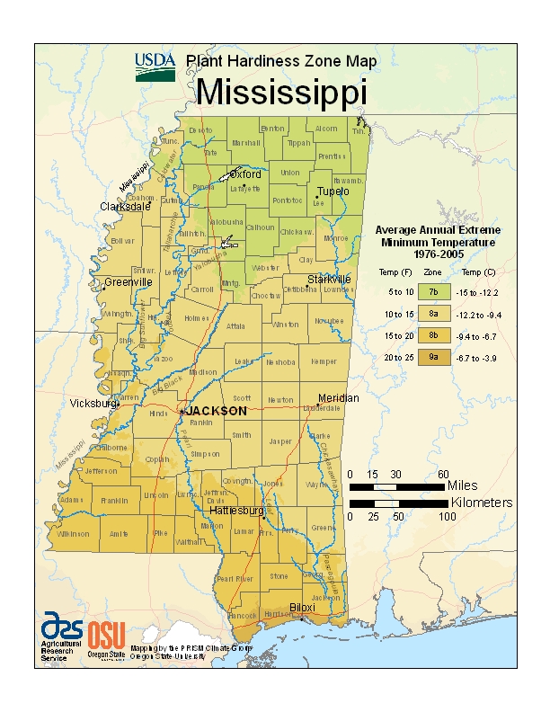 Hardiness ms Map Image