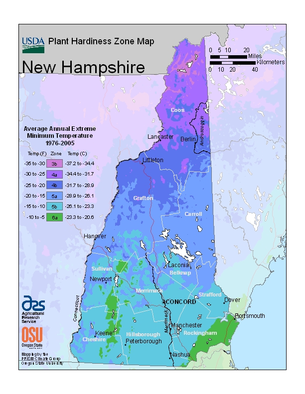 Hardiness nh Map Image