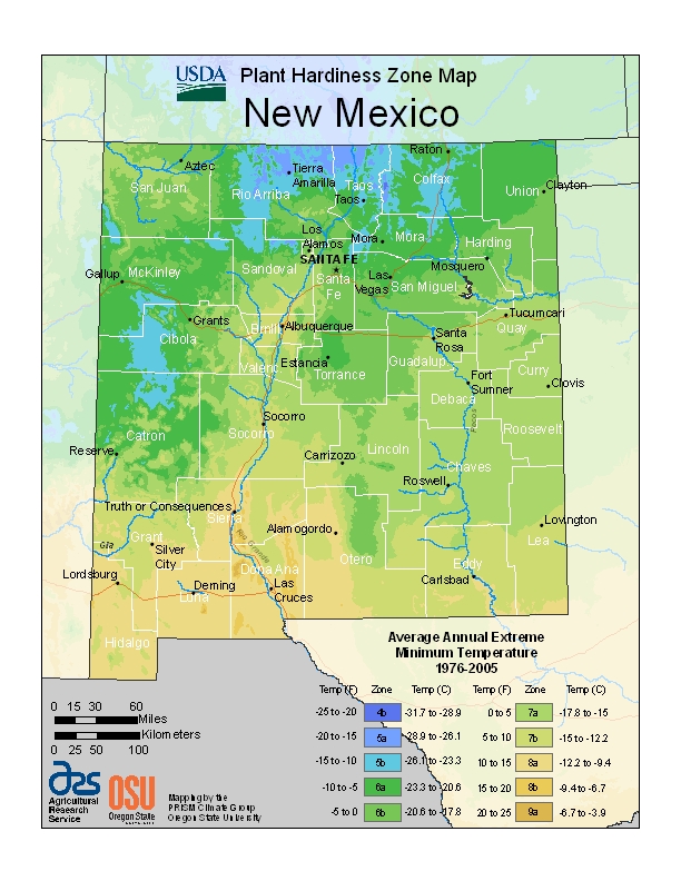 Hardiness nm Map Image