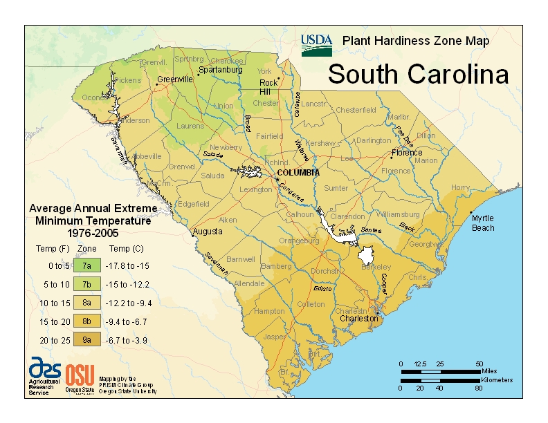 Hardiness sc Map Image