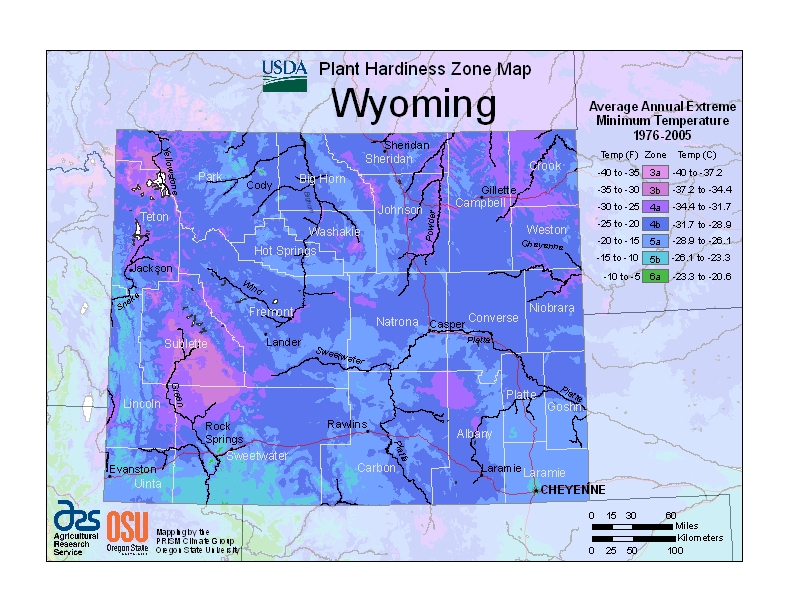 Hardiness wy Map Image