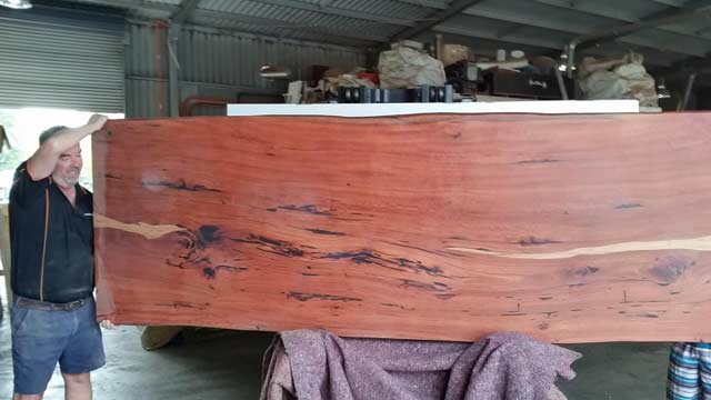 timber slab redwood