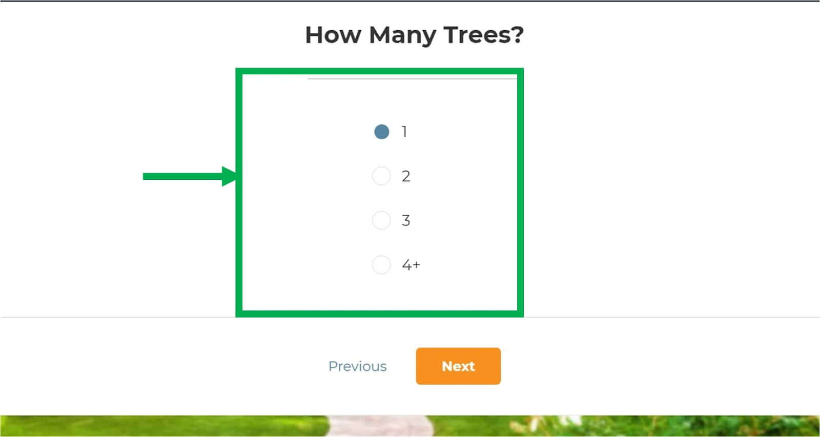 number of trees