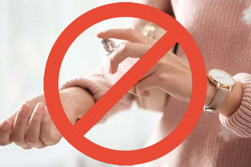 Avoid scented body products