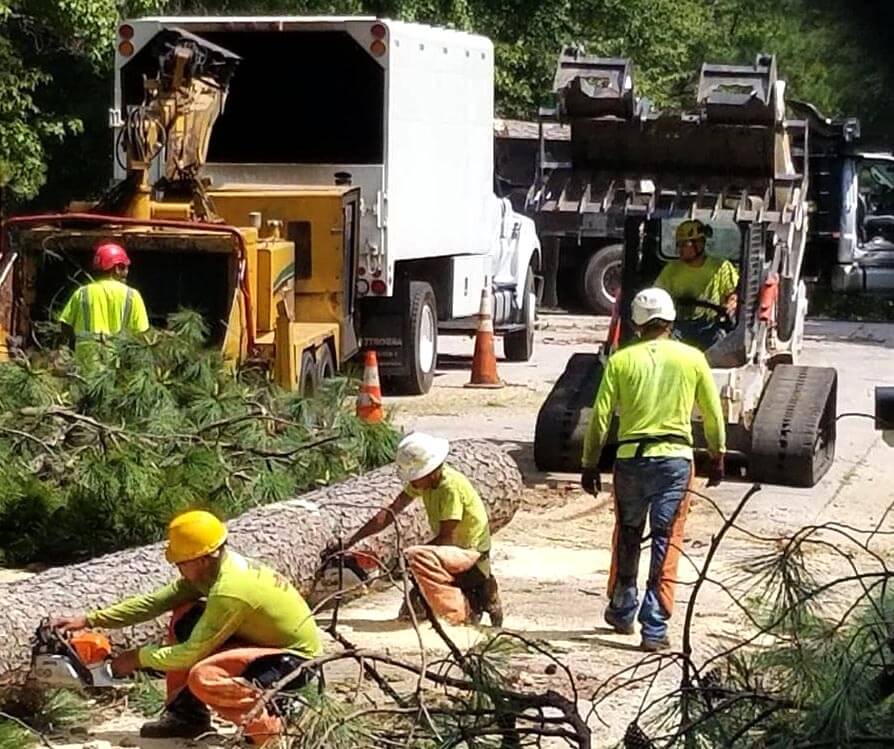 work zone ground crew cuts