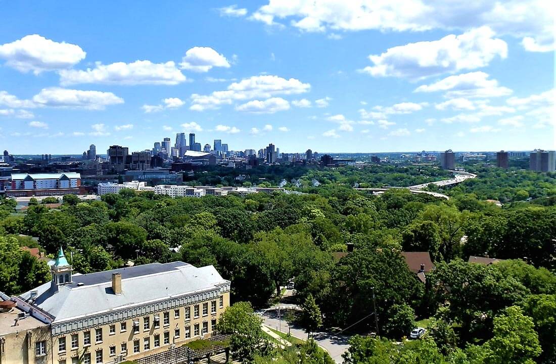 Minneapolis tree coverage per capita