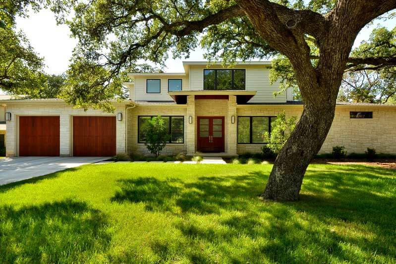 Building a house close to trees