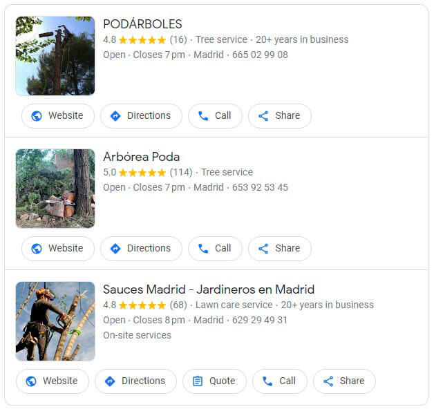 tree service reviews online